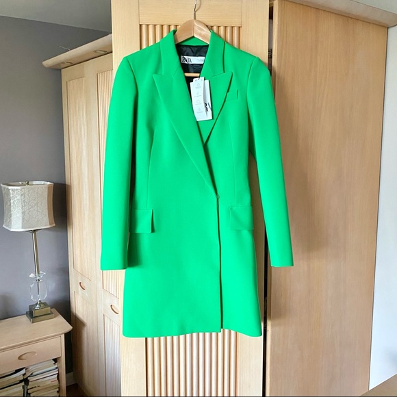 Zara green blazer dress - Picture 5 of 12